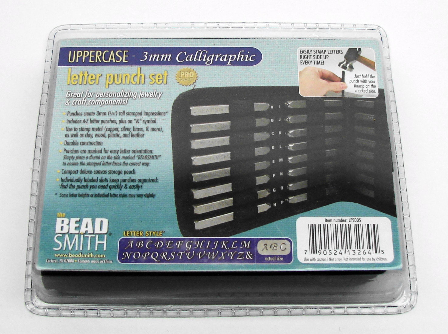 3mm Calligraphic Uppercase Punch Set 27 Pc.