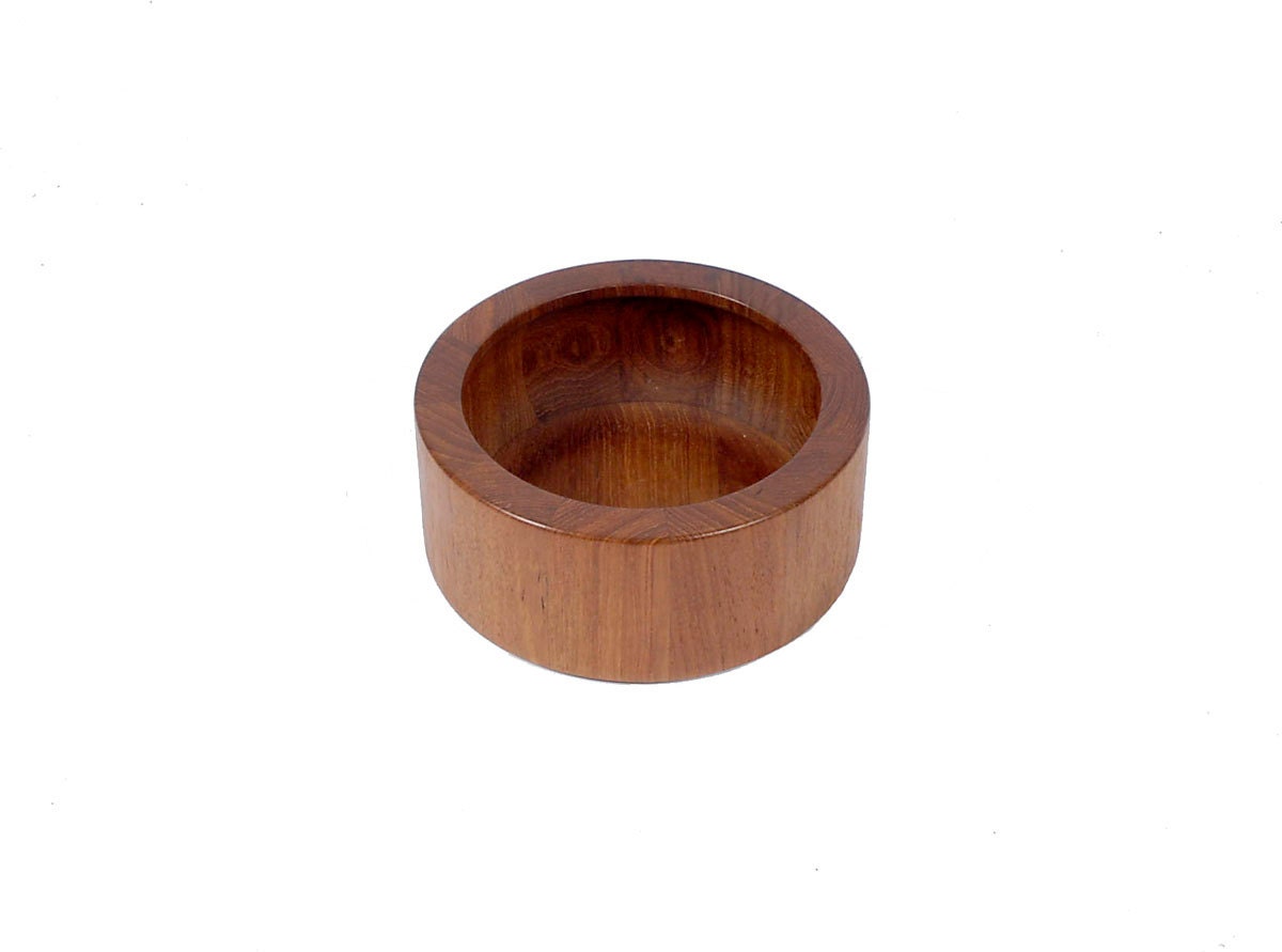 Vintage 60s DANSK Staved Teak Small Salad Bowl IHQ Denmark