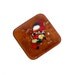 Vintage 50s Copper Pin Abstract Enamel Design Modernist Red Green Yellow
