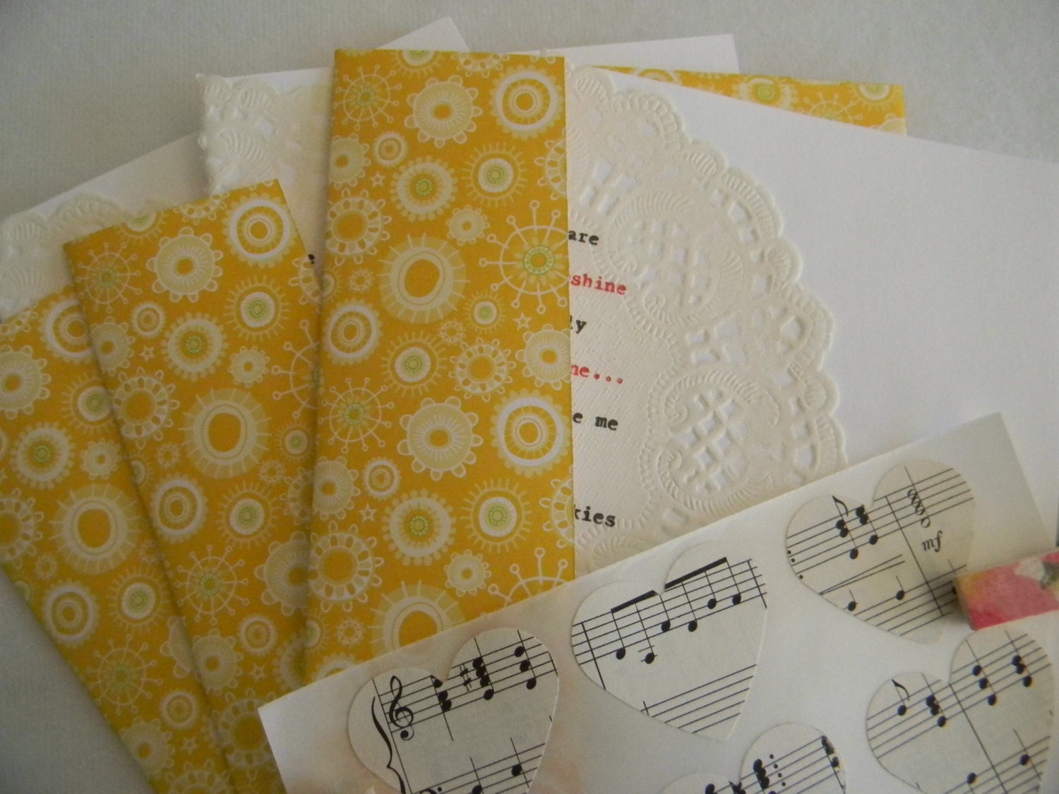 You are my Sunshine Handcrafted envelope set