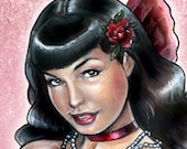 Bettie Fairy ACEO - limited edition print 2/20 by Delphine Levesque Demers