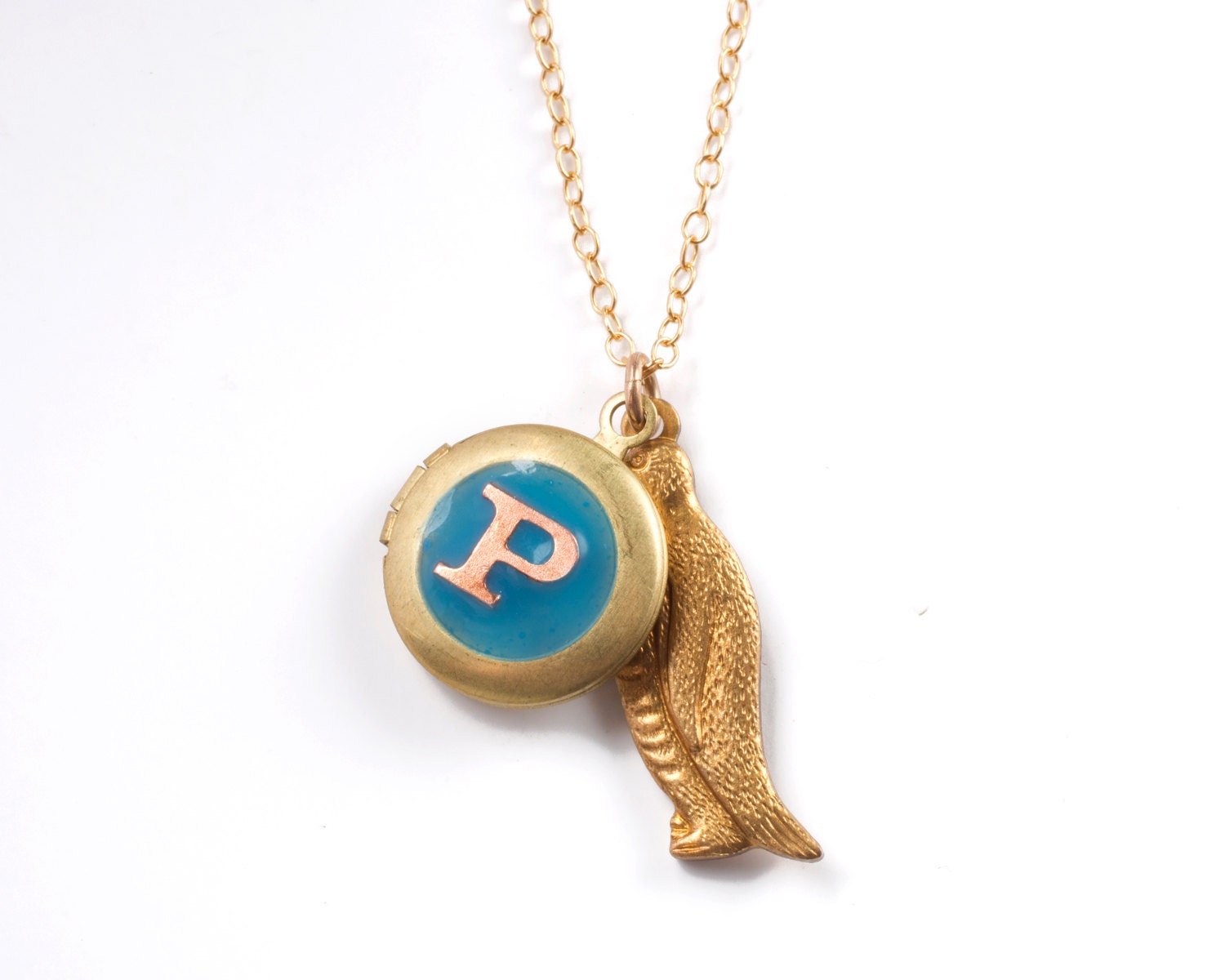 P is for Penguin Locket