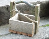 Miniature Garden Twig Trug for Planter, Container, Basket, Handmade