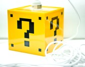 Mario Question Mark Block - Hanging lamp