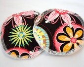 Organic Cotton Flannel Nursing Pads - MIchael Miller Carnival Bloom