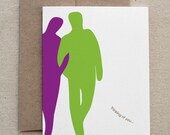 Funny Love or Anniversary Card, Adult, "Thinking of You Naked" (CLV-S005)
