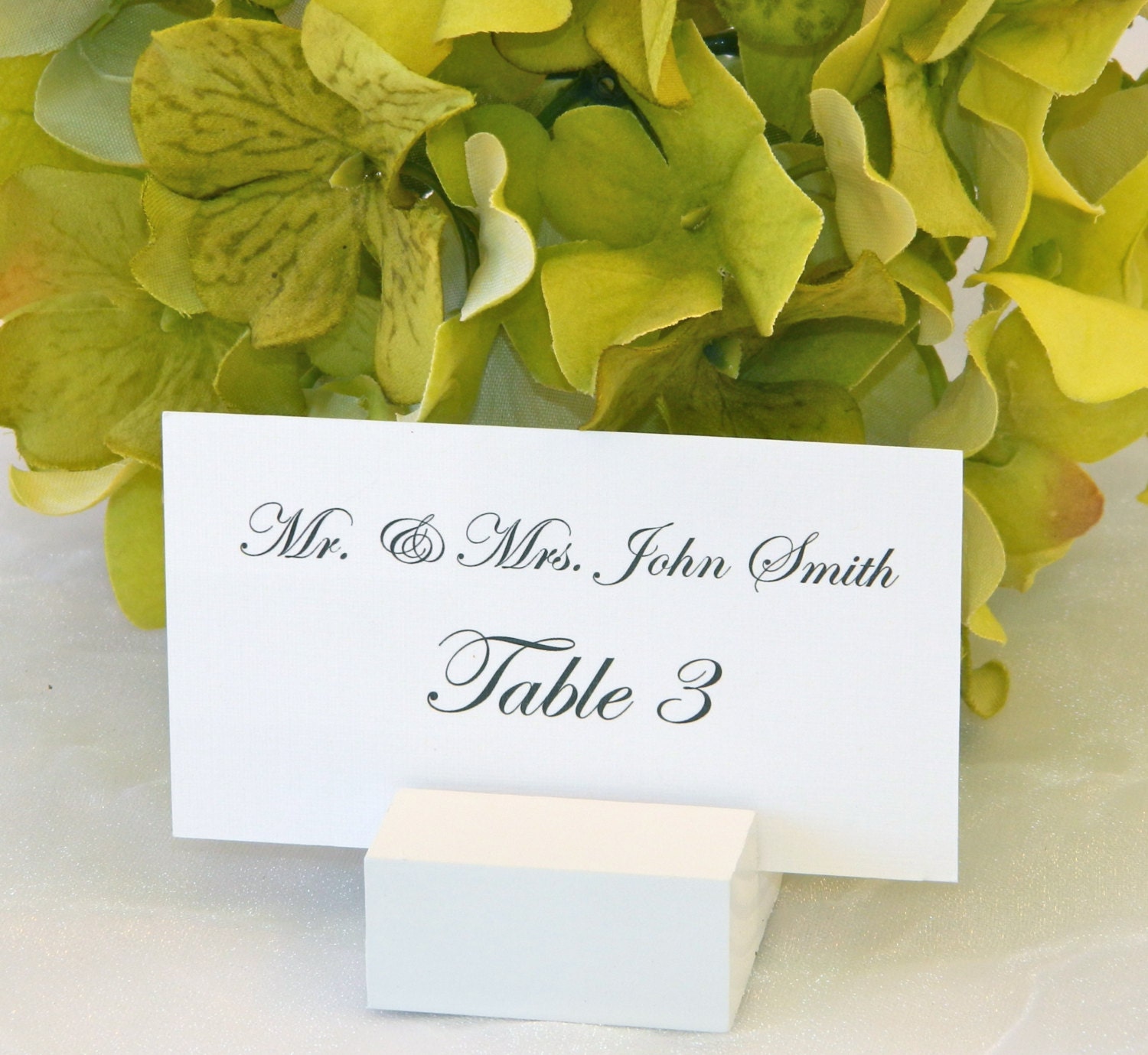 White  Wood square place card holders-Set of 100