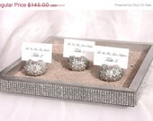 25% off thru Sunday ONLY Silver Wedding Sandbox trimmed with a crystal wrap- 30 x 19 x 2