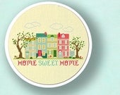 Home Sweet Home. Apartment Living Cross Stitch Pattern. PDF File