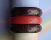 Vintage 60s 3 Lucite Bangle Bracelets Italy