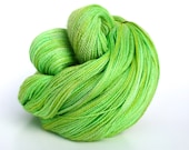 Fluorescence--hand dyed lace weight yarn, merino and silk, (875yds/100gm)