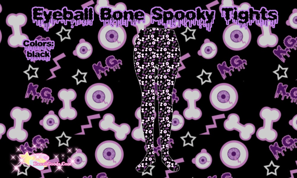 Eyeball Bone Spooky Tights PRE-ORDER