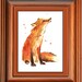 Fox Print, fox, Aspiring Dr Doolittle Gift, animal print, nursery decor