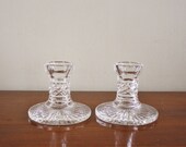 Vintage crystal glass candlesticks