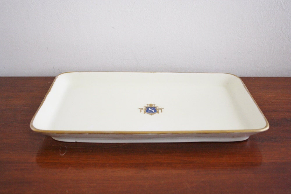 Hotel Statler porcelain vanity tray