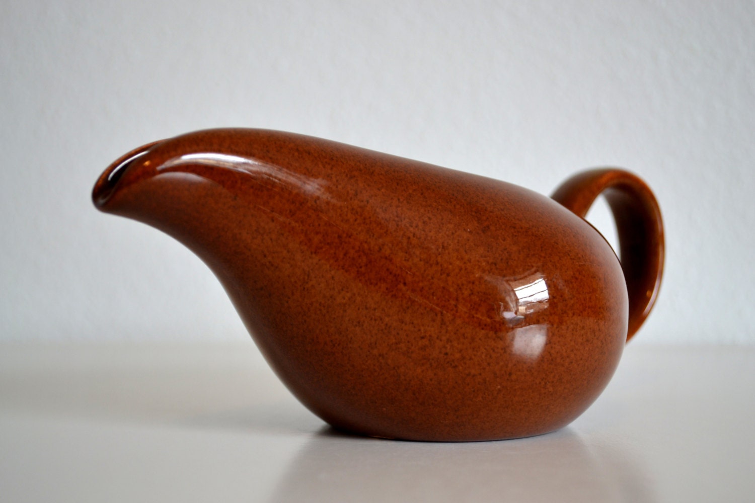 Russel Wright American Modern Bean Brown Creamer - Rare Color