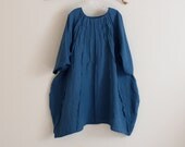 custom pleated vase linen dress handmade to measure listing