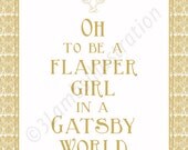Flapper Girl in a Gatsby World Jazz Age Roaring Twenties Deco 8 x 10 Print