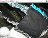 Clearance Sale 50% Off RAG PURSE, Small Quilted Bag, LDS Scripture Tote, Turquoise, Black, Ready to Ship