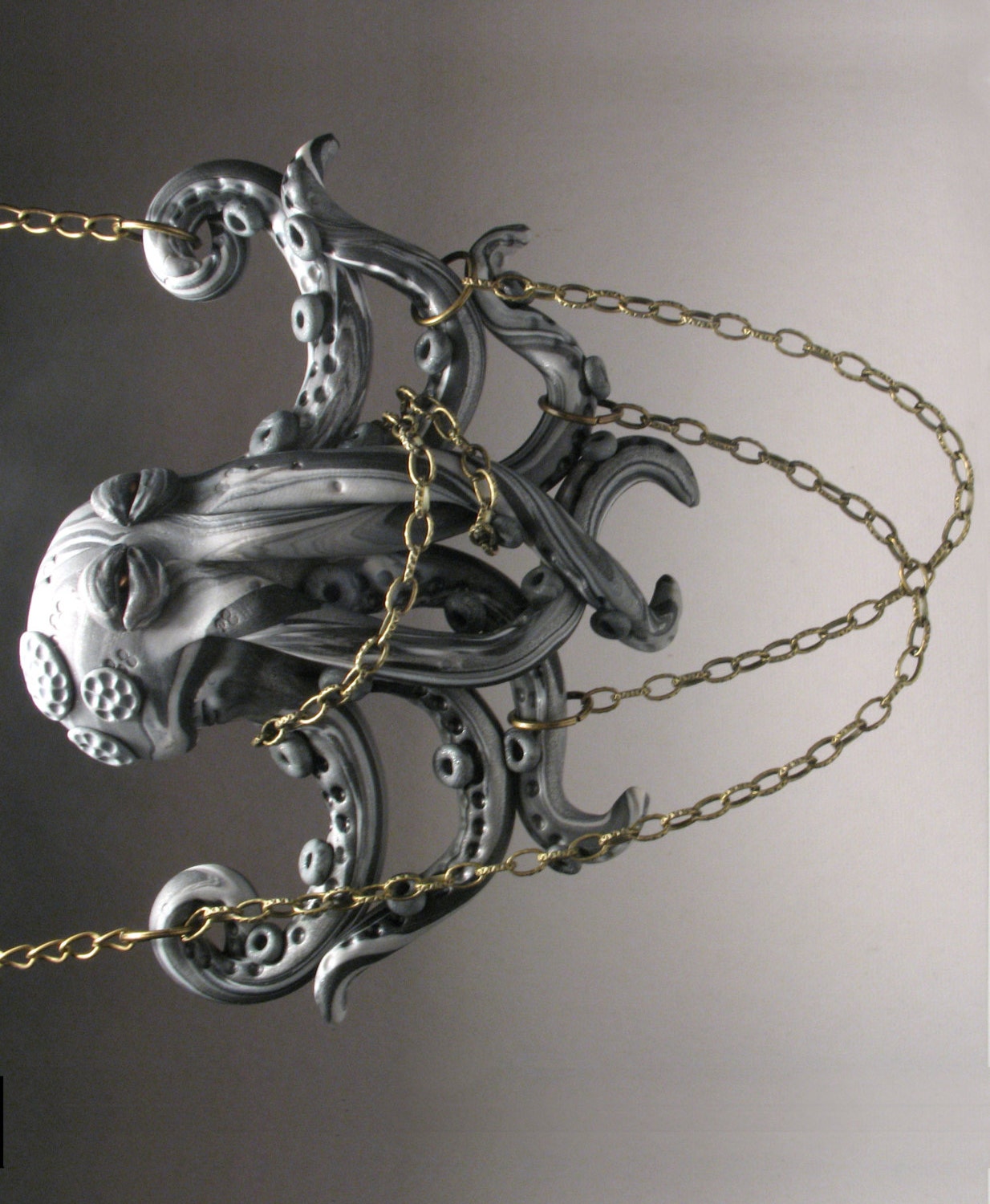 Under Wraps Octopus Necklace - Wearable Art Sculpture