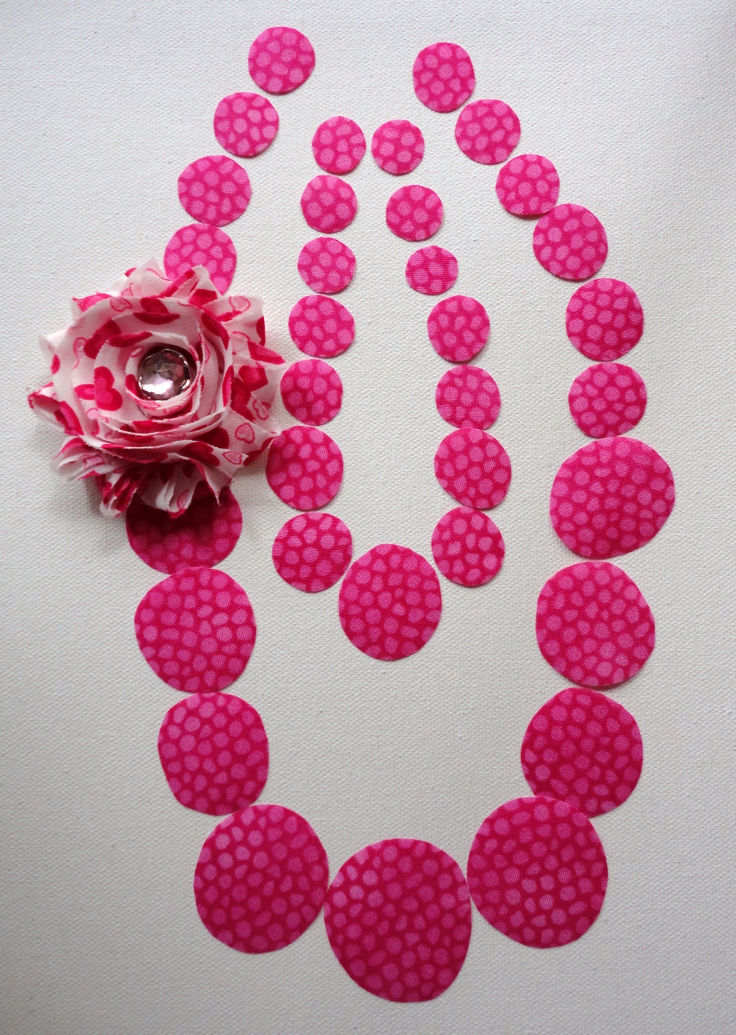PROMO PRICE DIY Valentines Necklace Kit with Flower