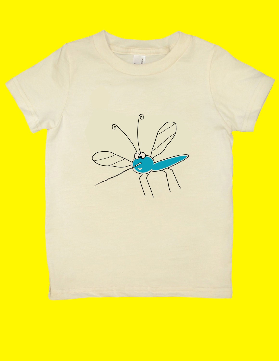 Mosquito screenprinted organic cotton T-shirt
