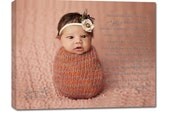 Personalized Photo Wall Art Child Baby with text, sayings, quotes Canvas Art 10X14