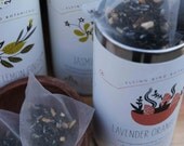15 pyramidal teabags of lavender orange earl grey, exotic tea crafted with only organic ingredients