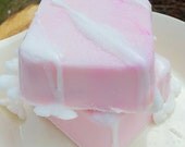 Pretty in Pink Soap - Pink Sugar Girl Gift, Soft Sweet Cotton Candy Vanilla Musk Light Floral Scent