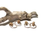 Beach Stone Jewelry Pair Ready Crinoid Stems Wheel Beads - Ancient Fossil Finds - "Sea Lilies" by StoneMe
