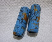 Dreadlocks Beads  for  Dreads  6 MM Wide Holes Handcrafted Faux Turquoise