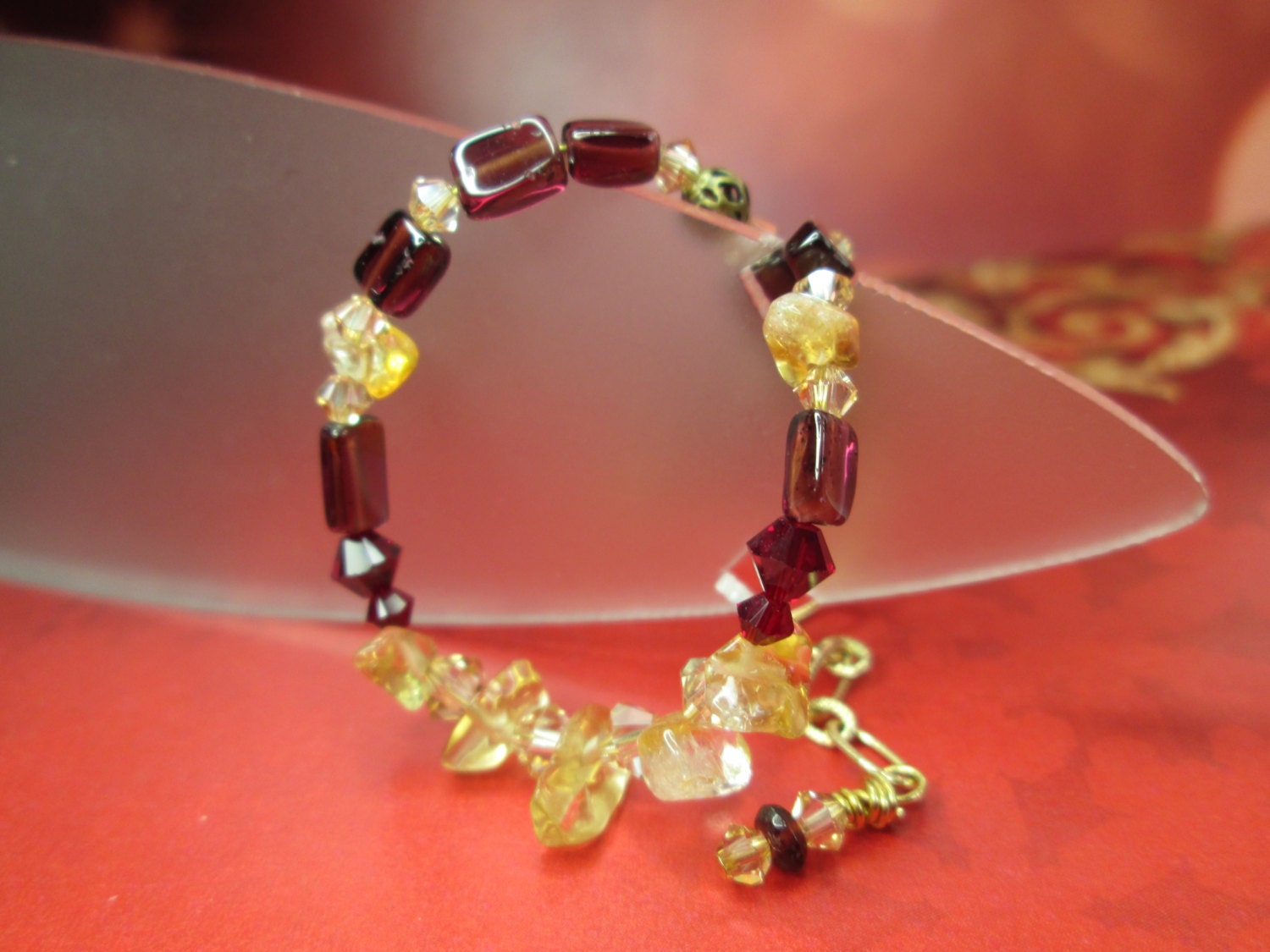 Maroon and Gold Bracelet - Forty Niners colors
