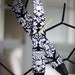 Black Damask and Dots Reversible Camera Strap