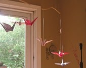 Color Conbination Number 2  ----   Happy Mobile With 6 (Six) Colorful Polka Dot Origami Cranes