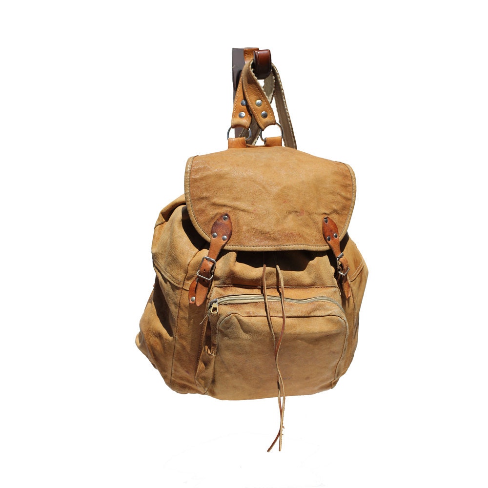 Buttered Hazelnut Tan Leather Backpack