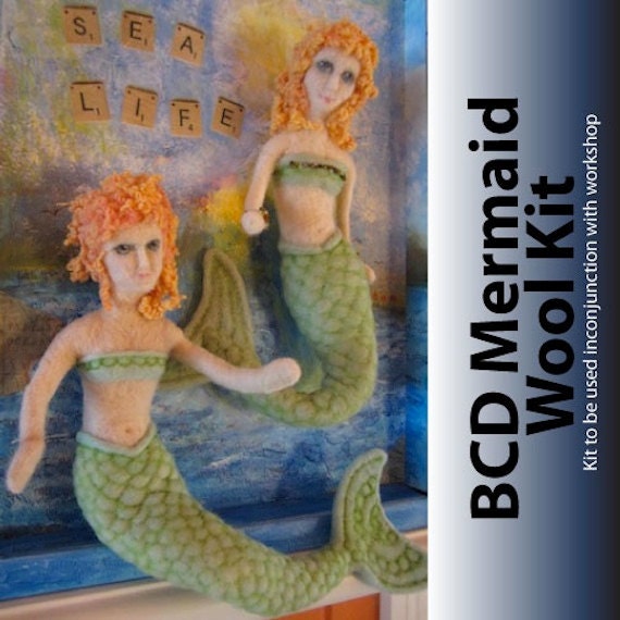 Online Workshop Kit for Lovely Sea Maiden at Artful Gathering - Wool Kit (42213)