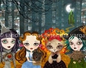 Oz Girls - 8 x 12 inches Art Print by Sandra Vargas
