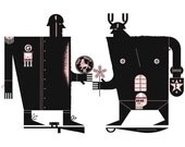 Commerce and Conflict Silkscreened Print