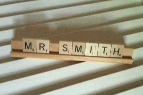 Custom Scrabble Desk Sign - ANY NAME