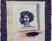 She Wore Her Crown ,  Poetry mixed media piece