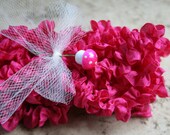 hot pink handmade lingerie ruffles 56 inches sweetheart trim