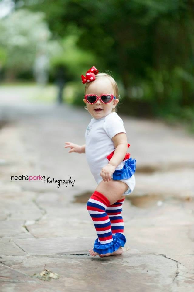 4th of July ReD-WHiTE-BLuE RuFFLED Bodysuit - Perfect for July 4th Baby, Ruffled butt onesie