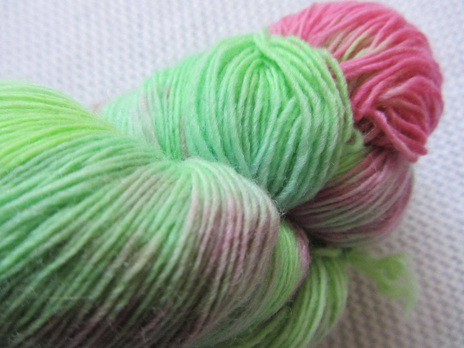 Pansy.  Handpainted merino laceweight yarn