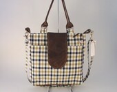 Tote Bag with Leather Crossbody - the Dey Satchel