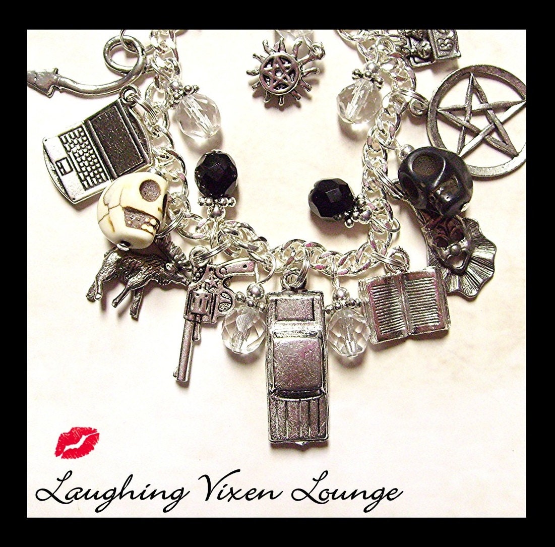 Supernatural Jewelry - Supernatural Protection Charm Bracelet Deluxe SW Edition - Supernatural Bracelet