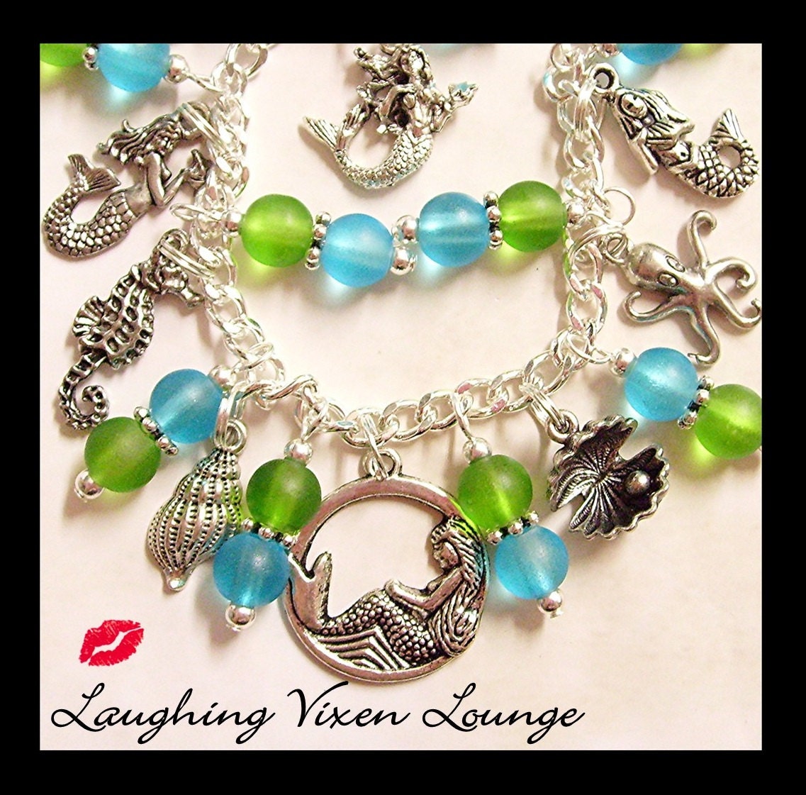 Mermaid Jewelry - Mermaid Bracelet - Mermaid Deluxe Charm Bracelet - Fairy Tale Jewelry - Sea Jewelry - Fairy Tale Bracelet - Sea Jewelry