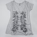 Womens Deep Scoop T shirt - Twig Vine Spring Fashion Loose fit T-Shirt - Heather Grey Alternative Apparel T shirt