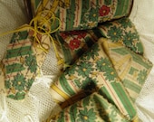 French Inspired - Vintage Fabric Hand Stamped Trim