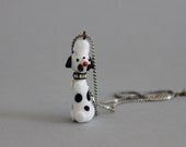 Vintage Necklace / 1950s Poodle Necklace / Vintage 50s Jewelry