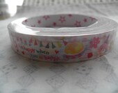 Japanese Deco Tape Animals Square Children Fruits